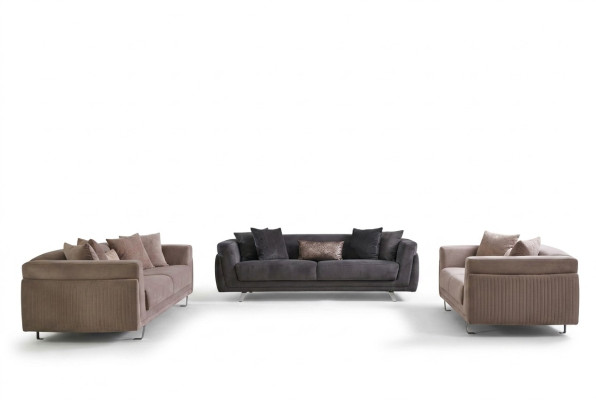 Couch Set Complete Sofas Fabric Sofa Upholstered Sofas Beige Set 4-piece