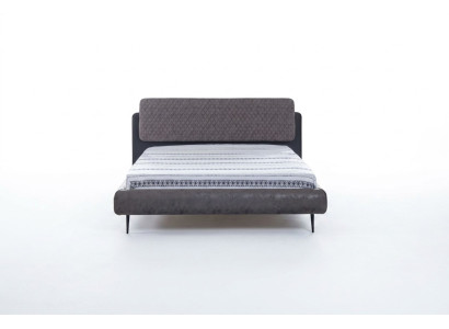 Bed frame double bed beds bed 180 cm gray fabric modern sleeping space