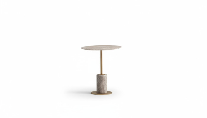Coffee table side table coffee table wooden sofa table round table gray