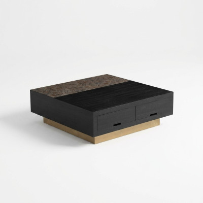 Coffee table side table coffee table sofa table black table metal