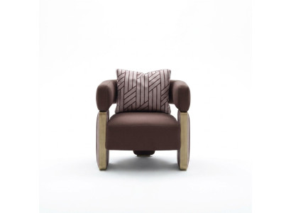 Cocktail chair armchair single-seater living room club chair white fabric seat