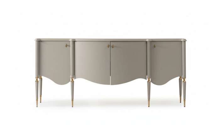 Sideboard Cabinet Wardrobe Wood Beige Dresser Dining Room Furniture