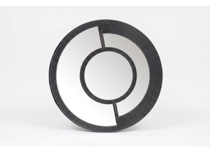 Wall Mirror Round Mirror Decorative Modern Design Living Room Black