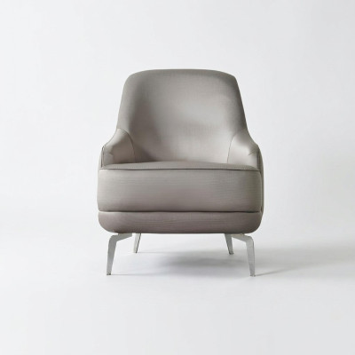 Armchair, wing chair, cocktail chair, fabric, modern, gray, seater, living room