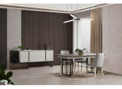 Dining area dining set dining room set dining table chairs 10-piece wood white