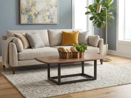 Coffee table coffee table sofa table coffee table brown living room wood