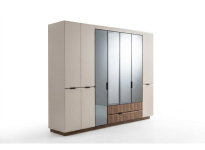 Wardrobe wooden wardrobe beige bedroom wardrobe closet modern