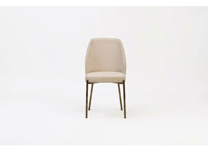 Exclusive Beige Dining Chairs Complete Set of 6 Upholstered Kitchen Chairs