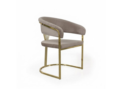 Complete dining room chairs chairs kitchen chairs 6-piece beige luxury gold