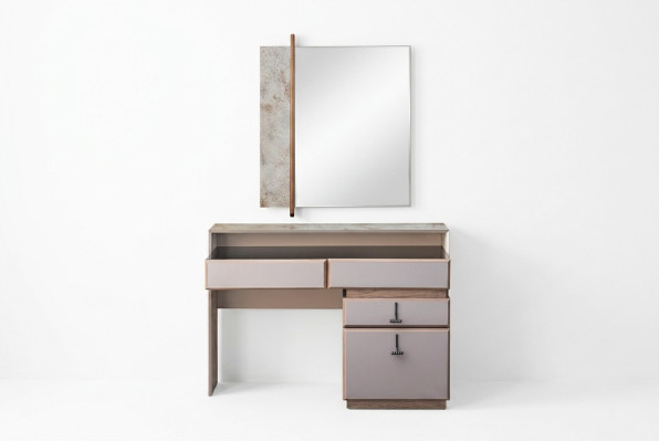 Dressing table makeup table makeup console mirror console table gray