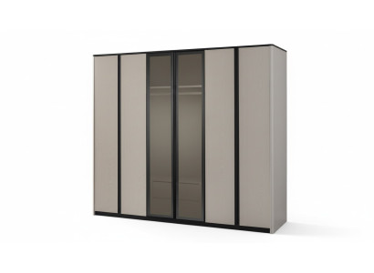 Wardrobe Closet Coat Closet Modern Wood Wardrobe Gray