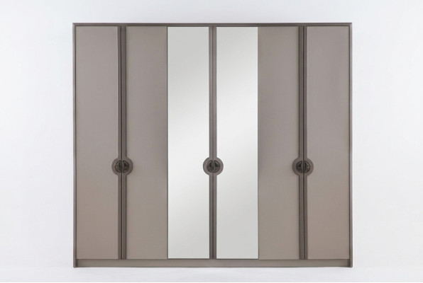 Wardrobe closet cabinet modern wooden cabinet gray