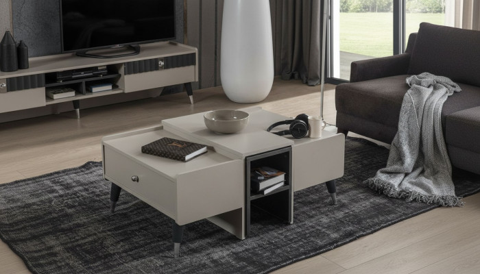 White coffee table modern sofa table wood coffee table living room furniture