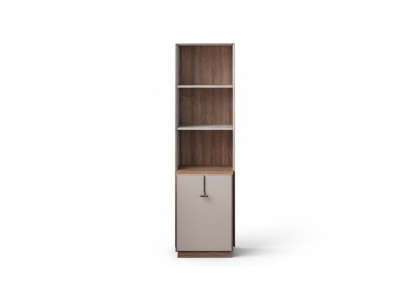 Modern bookshelf designer free-standing shelf beige office shelves bookcase