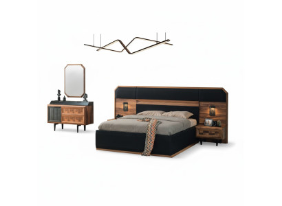 Unique bedroom furniture bed frame luxury bedside tables console