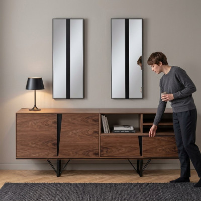 Sideboard Cabinet Dresser Wood Cabinet Brown Wood Dining Room