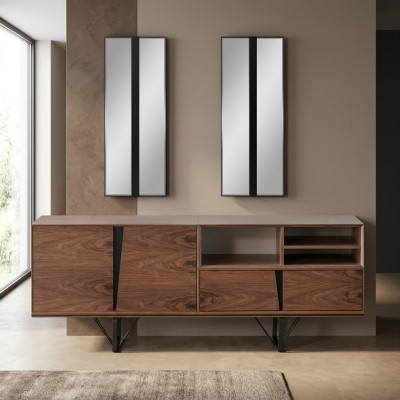 Sideboard Cabinet Dresser Wood Cabinet Brown Wood Dining Room