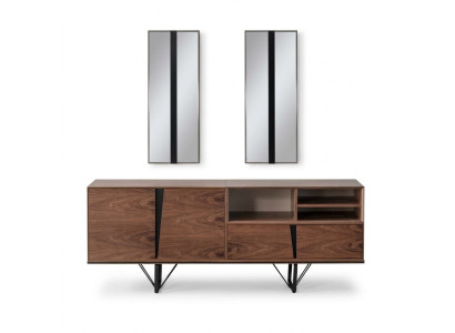 Sideboard Cabinet Dresser Wood Cabinet Brown Wood Dining Room