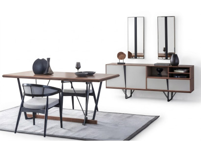 Dining Room Suite Dining Table Sideboard Dining Room Table Brown Set 2 Pieces