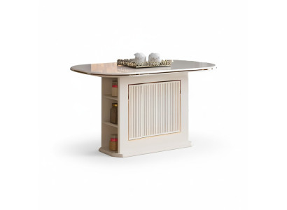 Modern dining table dining table table wood beige dining room wooden table