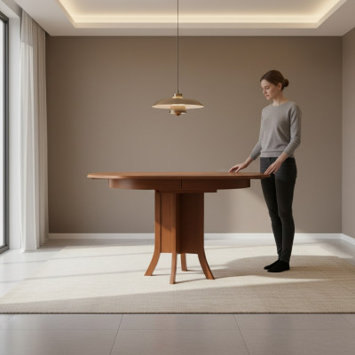 Classic dining table dining room table brown wood wooden table small table