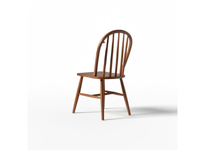 Dining chairs group wooden chairs kitchen chairs set 4-piece brown wood