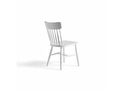 White wooden chair dining chair kitchen chair wooden classic chair