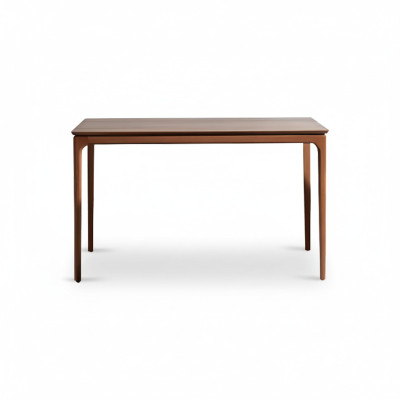 Classic dining table brown wood wooden table 130 cm