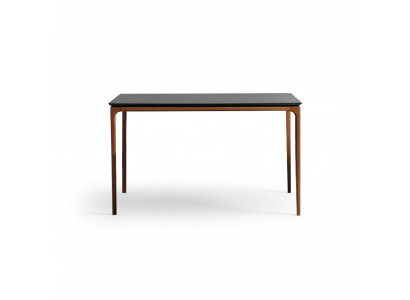 Classic dining table dining room table brown wood wooden table 130 cm