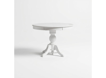 Round Extendable Dining Table Wooden Table Table White