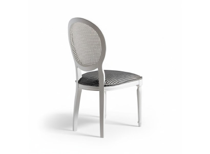Upholstered Chair White Wooden Chair Dining Chair Kitchen Chair Wood Chair
