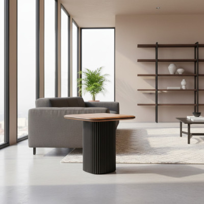 Side table coffee table coffee table sofa table wood brown table design