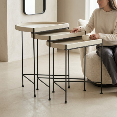 Complete Side Tables Coffee Tables Sofa Tables Beige Coffee Tables