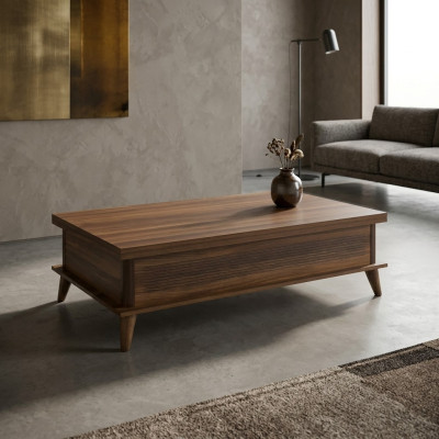 Coffee Table Extendable Coffee Table Dining Table Wood Brown Furniture