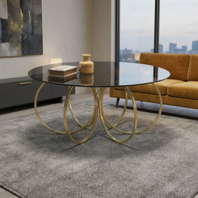 Gold coffee table living room side table table side table sofa table