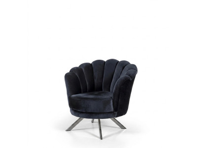 Cocktail chair armchair wing chair fabric armchair black upholstery seat