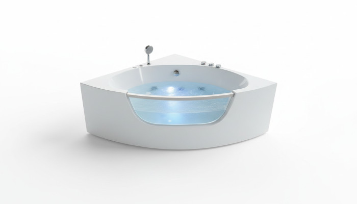 Corner bathtub corner whirlpool relax tub spa indoor bathtub.