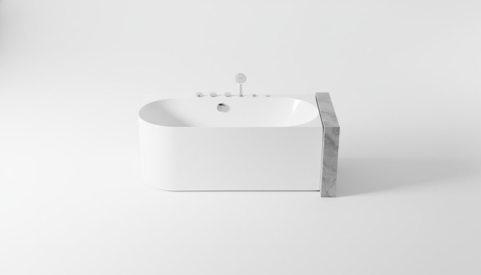 Acrylic Whirl Tub Indoor Whirlpool Bathtub Home Spa White