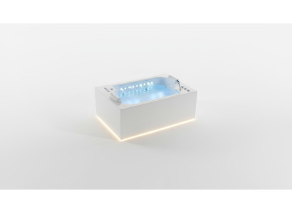 Bathtub Tub Indoor Whirlpool Bathtub Spa Tub LED 180x120