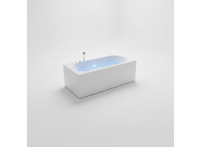 Luxury tub whirlpool bubble massage jets bathtub whirlpool tub LED
