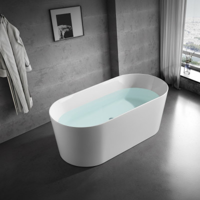 Bathroom Acrylic Bathtub Tub White Freestanding Bathtub Contemporary