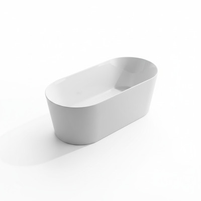 Bathroom Acrylic Bathtub Tub White Freestanding Bathtub Contemporary
