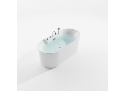 Freestanding Bathtub Bathroom Acrylic Bathtub Tub White Contemporary