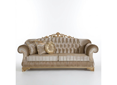 Comfortable sofa in a classic style with unique design and decoration