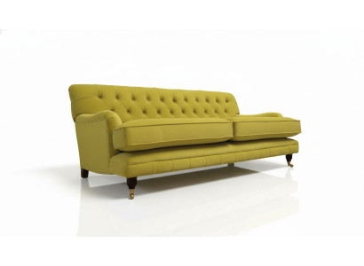 Chesterfield Sofa Upholstery Couch 3 Seater Yellow Yellow Sofas Couches