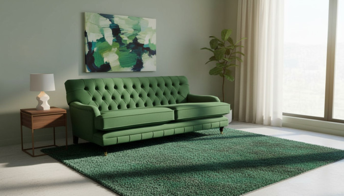 Chesterfield 3-seater designer sofa couch upholstery luxury couches textile