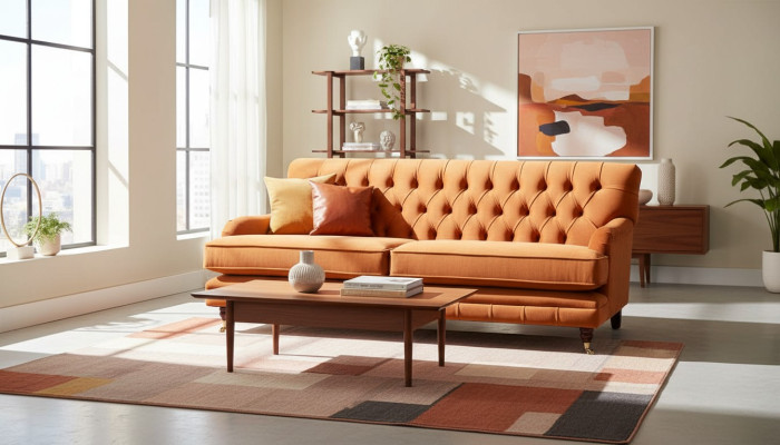 Chesterfield Design Luxury Upholstered Sofa Couch Seating Set Fabric New