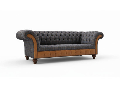 Sofa Luxury Textile Chesterfield Couch Sofas Upholstery 3-Seater Couches New