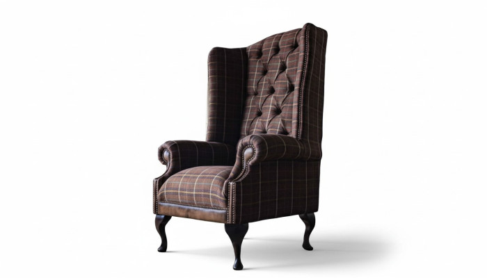 Chesterfield Design Sofa Armchair Couch Upholstered Wingback Chair 1 Seater New