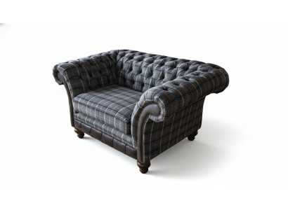Chesterfield Armchair Couch 1 Seater Sofa Textile Fabric Couches Upholstery New
